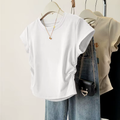 Elevate Your Summer Style with Our Chic Short Sleeve Slim Fit T-Shirt for Women - Effortlessly Versatile and Breathable